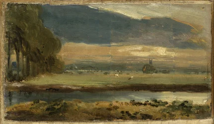 Dedham Church from Flatford