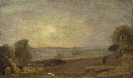 Dedham Vale from the Road to East Bergholt: Sunset