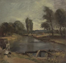 Flatford Lock, between 1810 and 1811