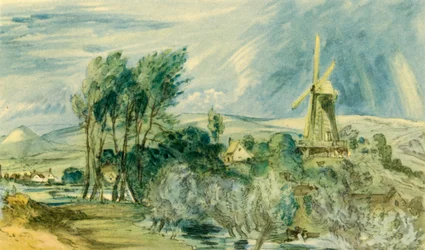 Ford Road and Rope Walk Showing the Windmill, near Folkestone