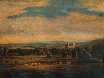 Naworth Castle, c1826
