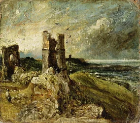 Sketch of Hadleigh Castle (recto)