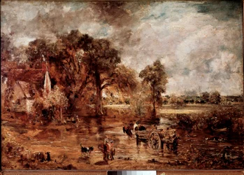 Study for “The Hay Wain”. Painting by John Constable (1776-1837), 1820-1821. Oil, 137 x 188 cm. London, Victoria and Albert Museum