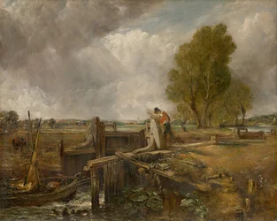 Study of "A boat passing a lock"