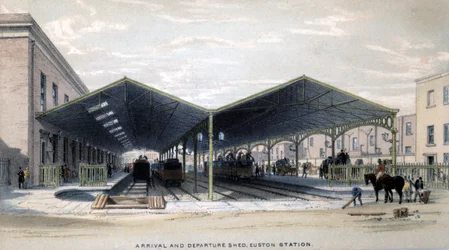 Arrival and Departure Shed, London, 1839