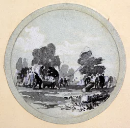 Cleaning, London & Birmingham Railway, c.1838