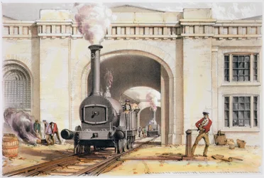Entrance to the Locomotive Engine House, Camden Town, London