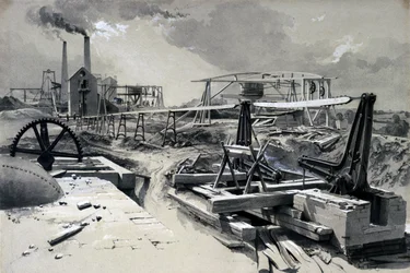Pumps, ventilating shaft, Kilsby Tunnel, Northamptonshire, 15th July 1837