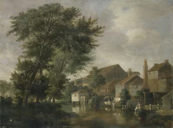 A River Scene, Possibly at Norwich