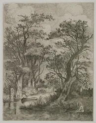 Riverscene, pub. by J. & W. Freeman, 1821