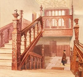 Charterhouse: the Grand Staircase, May 1885