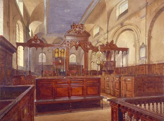 Interior of the Church of All Hallows the Great, City of London