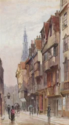 Lost London: Wych Street, looking east from New Inn Gateway