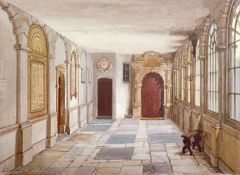 Passage Leading to the Chapel, Charterhouse, London, 1885