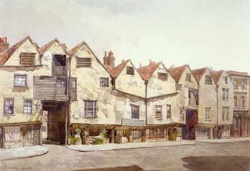 View of Shops and Houses, Bermondsey Street, Bermondsey, London