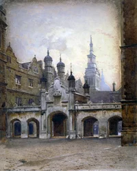 View of the new cloister in Christ