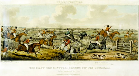 The First Ten Minutes, The Leicestershires (engraved by Henry Alken)