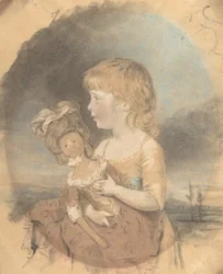 Child Holding a Doll