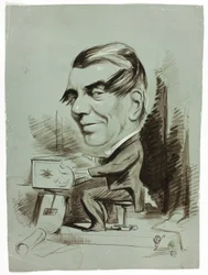 Caricature of Piano Player