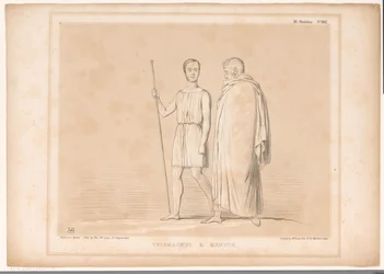 Caricature with Lord Lincoln and Sir Robert Peel