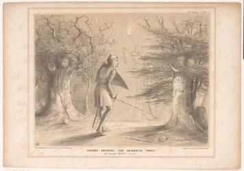Caricature with Lord Russell as Tancredi