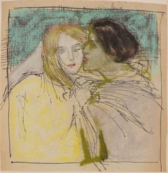 Untitled [Embracing couple]