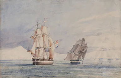 H.M. Ships Erebus and Terror in the Ross Sea