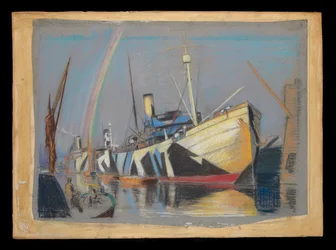Merchant vessels Naneric, Burma and Tunisian in harbour