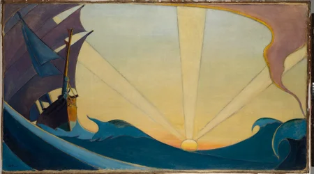 The Cutty Sark at Sunset