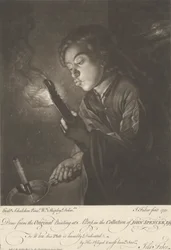 Boy Lighting a Candle