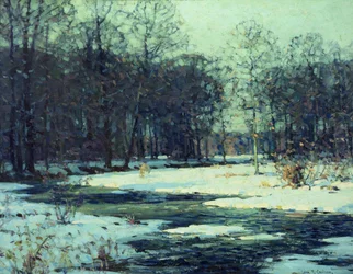 Winter River Landscape