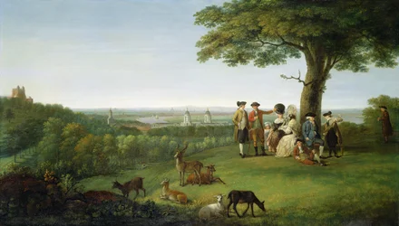 One Tree Hill, Greenwich, with London in the Distance, 1779