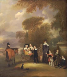 The Rev. and Mrs. Henry Palmer with Their Six Younger Children at Withcote Hall, Near Oakham, Leicestershire