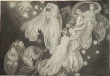 Angels Guiding a Soul to Heaven
