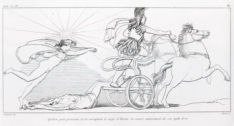 Apollo, god of the Sun, to preserve Hector