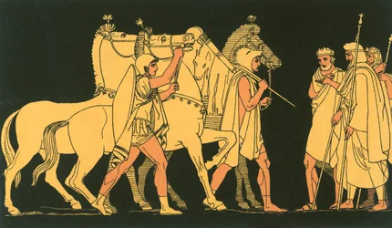 Diomed and Ulysses, returning with the spoils of Rhesus