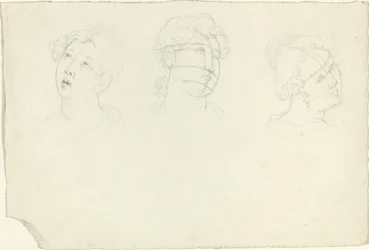 Head of Mary Magdalen and Two Saints