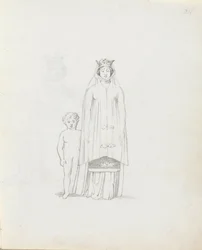 Mrs Siddons as Constance with child