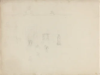 Sheet of Architectural and Figure Studies