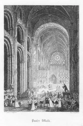 Scene from Old St Pauls by William Harrison Ainsworth, 1855