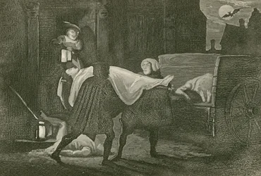 The Body of Amabel Carried to the Dead Cart