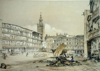 Plaza de San Francisco, Seville, from 