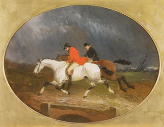 The Return from the Hunt in the Rain