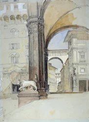Florence: The Palazzo Vecchio and the Uffizi, c1820s