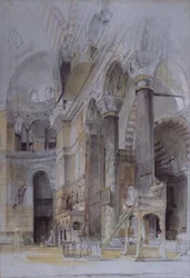 Interior of Haghia Sophia, Constantinople