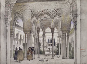 The Court of the Lions, from 