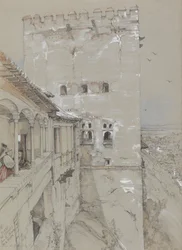 The Torre de Comares, Alhambra, 1835