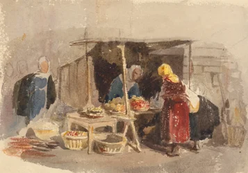 A Fruit Stall in a Market