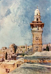 A Minaret in the North-Western Corner of the Temple Area