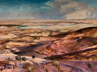 The Judean Desert and the Dead Sea from the Highest Point of the Mount of Olives, 1902